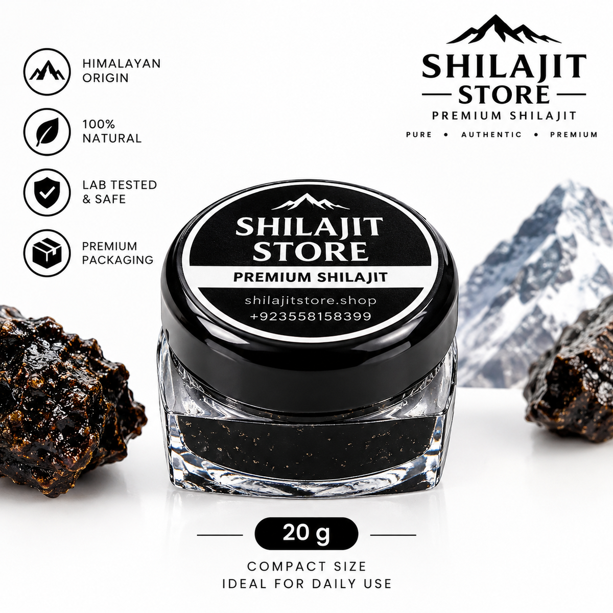 Premium Shilajit Resin 20 grams
